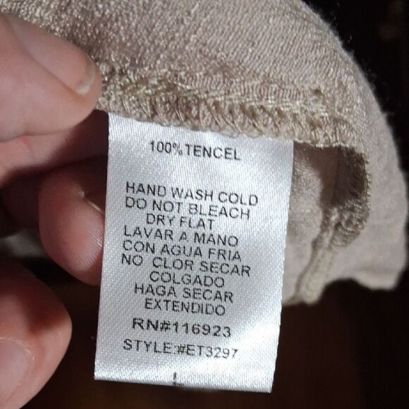 Easel Women's Cream Ruffled Light Jacket Duster Size Large - Picture 12 of 13